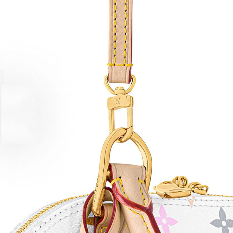 LOUIS VUITTON X TAKASHI MURAKAMI NANO SPEEDY ADJUSTABLE SHOULDER STRAP WHITE TRI-COLOR - Image 5