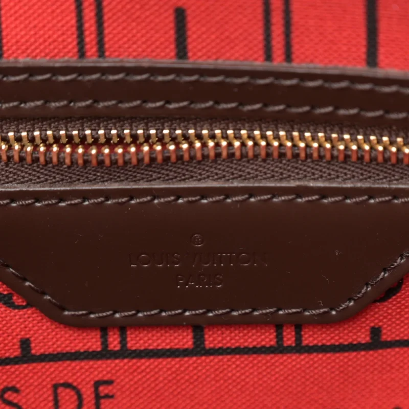LOUIS VUITTON NEVERFULL PM DAMIER EBENE CANVAS CHERRY INTERIOR - Image 2