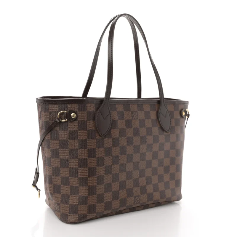LOUIS VUITTON NEVERFULL PM DAMIER EBENE CANVAS CHERRY INTERIOR - Image 3