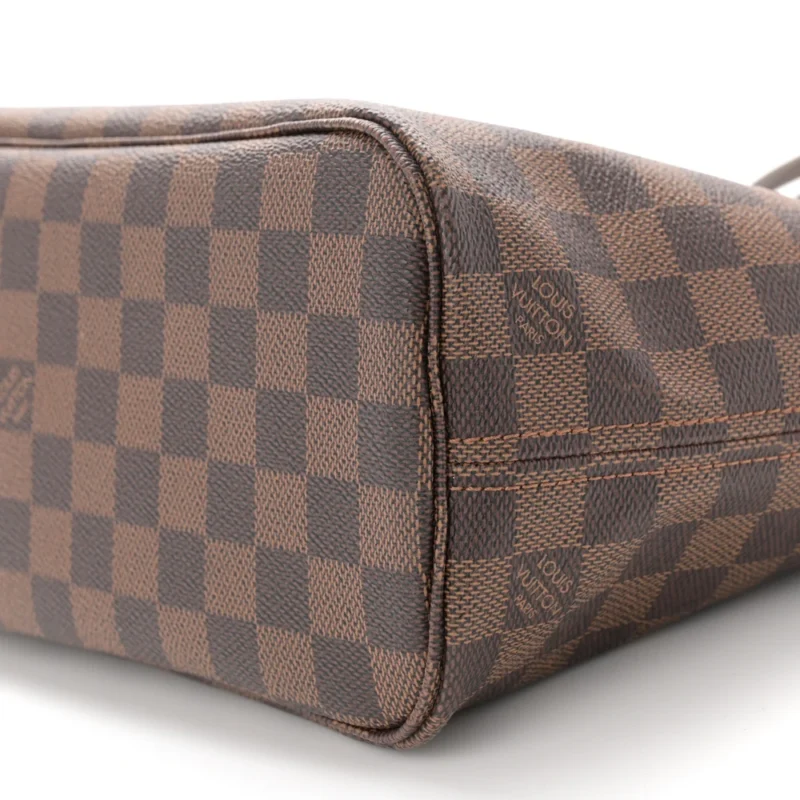 LOUIS VUITTON NEVERFULL PM DAMIER EBENE CANVAS CHERRY INTERIOR - Image 5