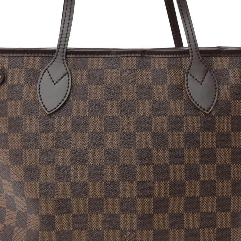 LOUIS VUITTON NEVERFULL PM DAMIER EBENE CANVAS CHERRY INTERIOR - Image 8