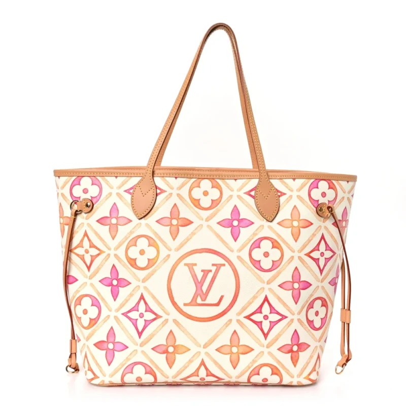 LOUIS VUITTON BY THE POOL 2.0 NEVERFULL MM CORAL GIANT MONOGRAM CANVAS