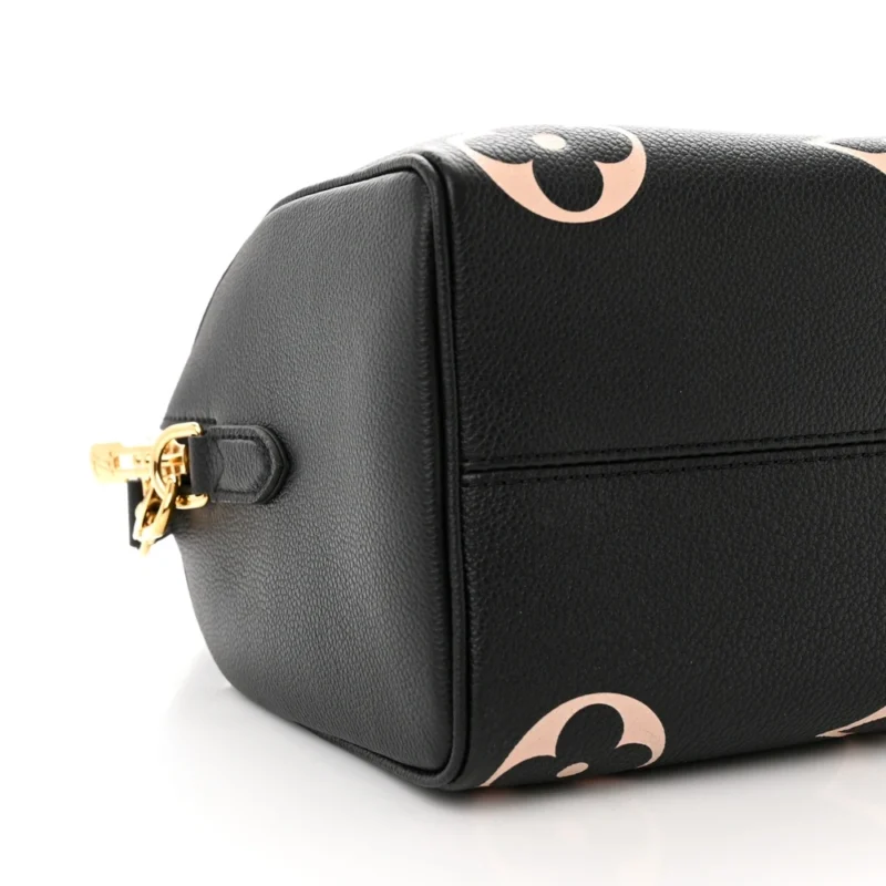 LOUIS VUITTON SPEEDY BANDOULIERE 25 BLACK/BEIGE GIANT MONOGRAM EMPREINTE LEATHER GOLD HARDWARE - Image 5