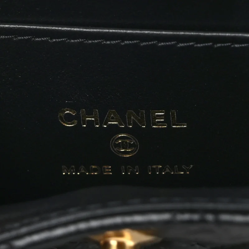 CHANEL KELLY SHOPPER NANO BLACK QUILTED SHINY AGED CALFSKIN LEATHER GOLD HARDWARE - BAGS - Image 2
