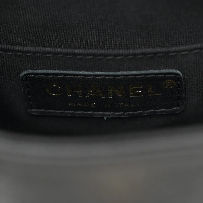 CHANEL DUMA POCKETS DRAWSTRING BACKPACK SMALL BLACK QUILTED SHINY CAVIAR LEATHER LIGHT GOLD HARDWARE - Image 2