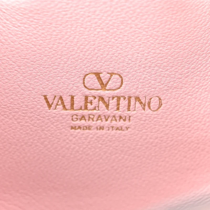 VALENTINO GARAVANI MINI VLOGO SIGNATURE BUCKET BAG WATER LILAC NAPPA LEATHER GOLD HARDWARE - Image 2