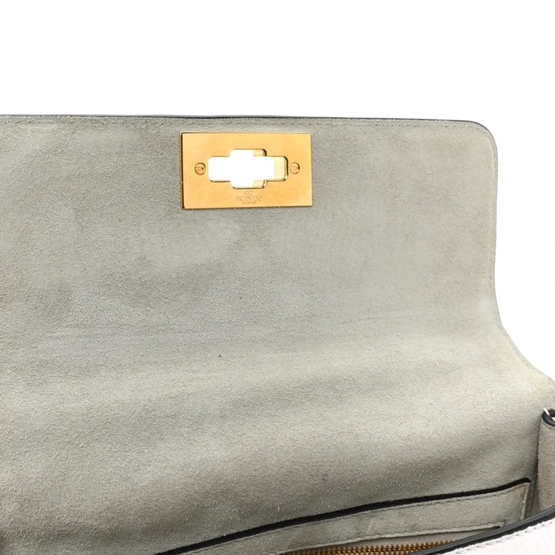 VALENTINO GARAVANI MEDIUM ROMAN STUD SHOULDER BAG IVORY GRAINED CALFSKIN LEATHER LIGHT GOLD HARDWARE - Image 11