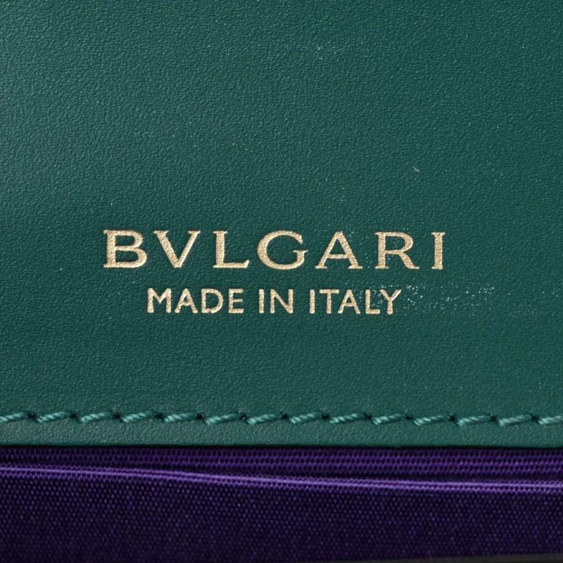BVLGARI SMALL SERPENTI FOREVER EAST WEST SHOULDER BAG MINT GREEN CALFSKIN LEATHER GOLD HARDWARE - Image 2