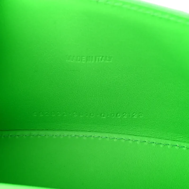 BALENCIAGA XS HOURGLASS TOP HANDLE BAG FLUO GREEN STRASS CROCODILE EMBOSSED SHINY CALFSKIN LEATHER SILVER HARDWARE - Image 8