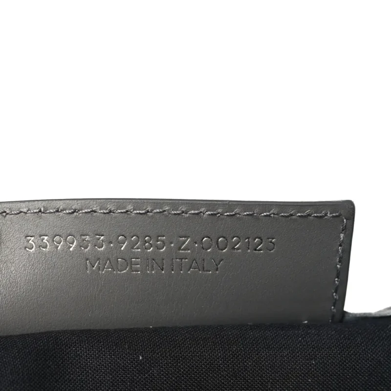 BALENCIAGA S NAVY CABAS NATUREL GRIS ACIER COTTON CANVAS & CALFSKIN LEATHER - Image 8