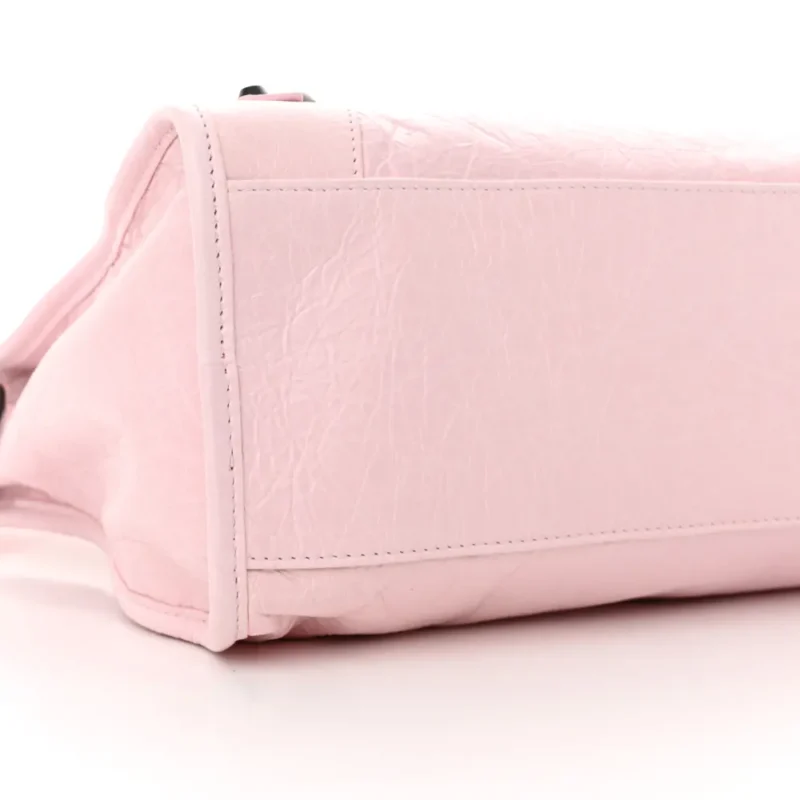 BALENCIAGA MEDIUM LE CITY LIGHT PINK ARENA STORICO LEATHER INCOGNITO HARDWARE - Image 5