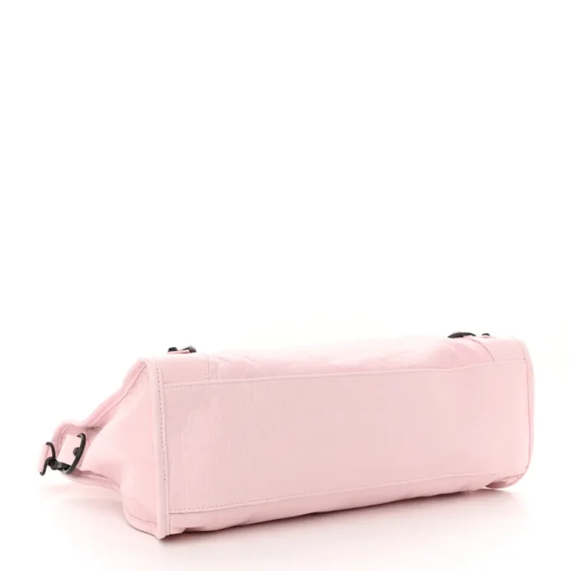 BALENCIAGA MEDIUM LE CITY LIGHT PINK ARENA STORICO LEATHER INCOGNITO HARDWARE - Image 6