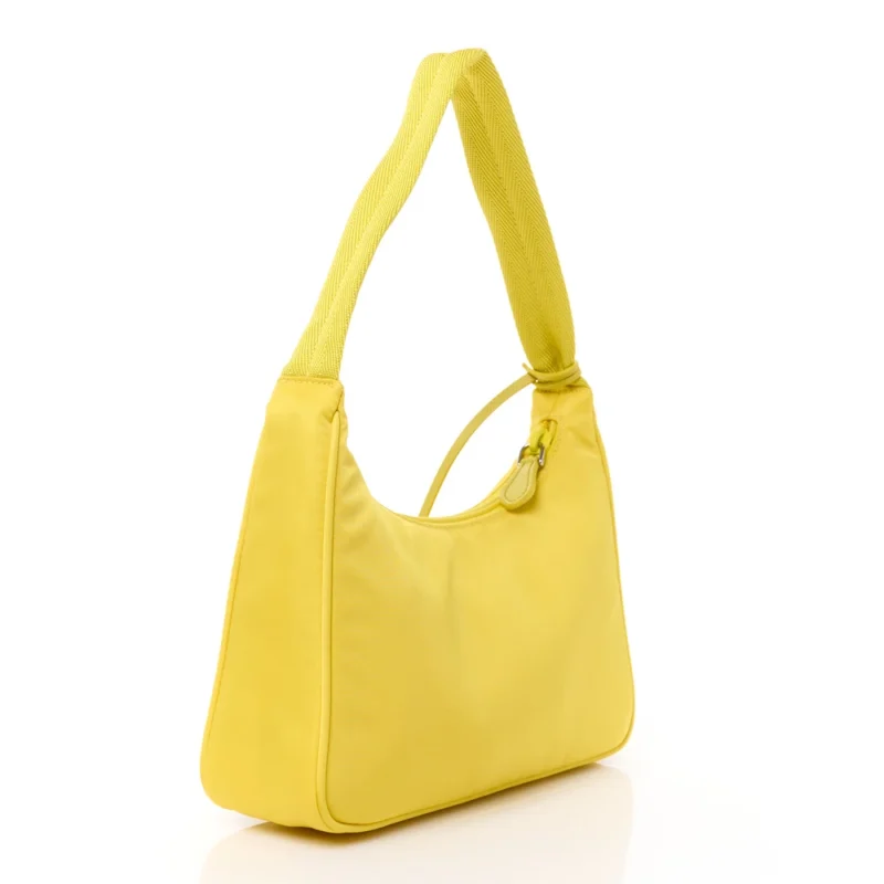 PRADA MINI RE-EDITION 2000 BAG ANANAS TESSUTO NYLON & SAFFIANO LEATHER SILVER HARDWARE - Image 3