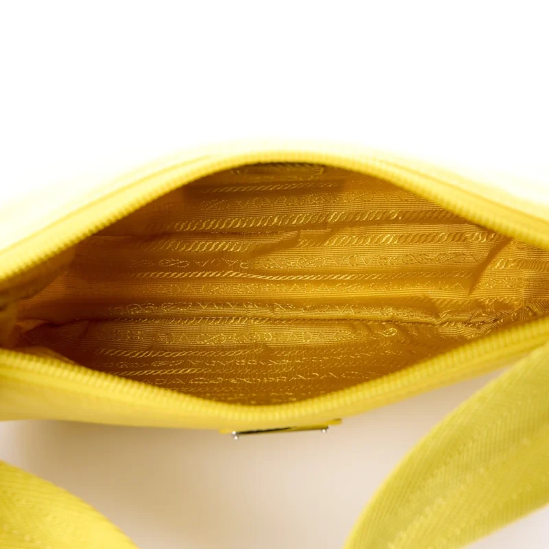 PRADA MINI RE-EDITION 2000 BAG ANANAS TESSUTO NYLON & SAFFIANO LEATHER SILVER HARDWARE - Image 7