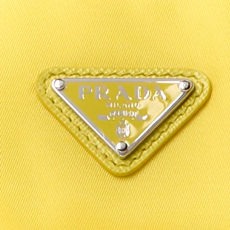 PRADA MINI RE-EDITION 2000 BAG ANANAS TESSUTO NYLON & SAFFIANO LEATHER SILVER HARDWARE - Image 9