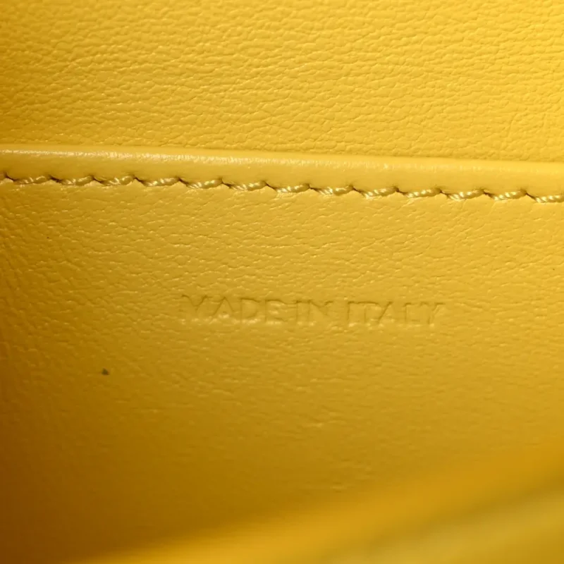 CELINE SMALL TEEN CLASSIC BOX FLAP BAG YELLOW BOX CALFSKIN LEATHER GOLD HARDWARE - Image 8