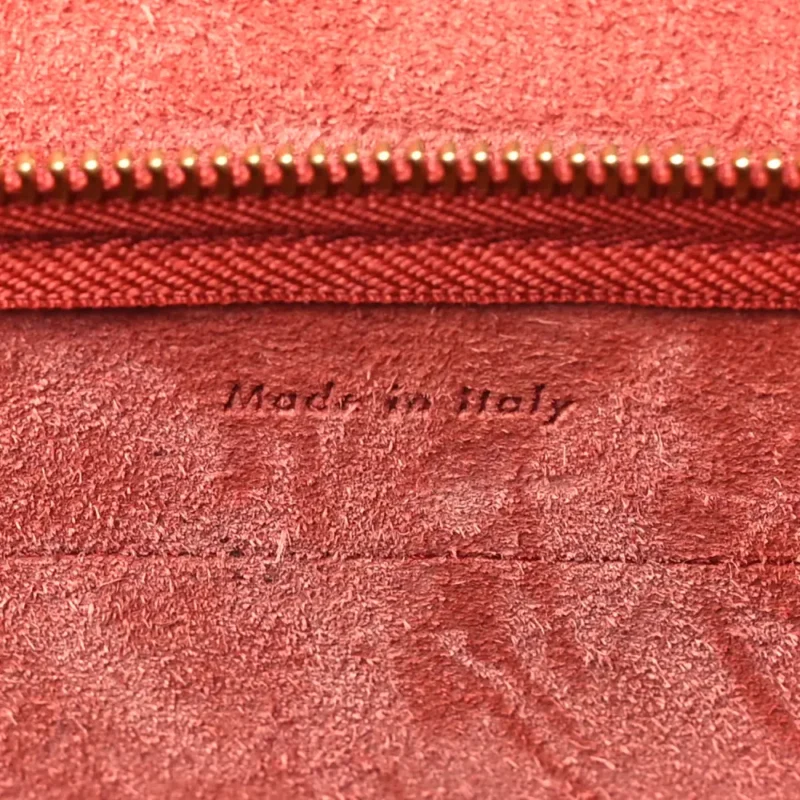 CELINE NANO BELT BAG COQUELICOT GRAINED CALFSKIN LEATHER GOLD HARDWARE - Image 8
