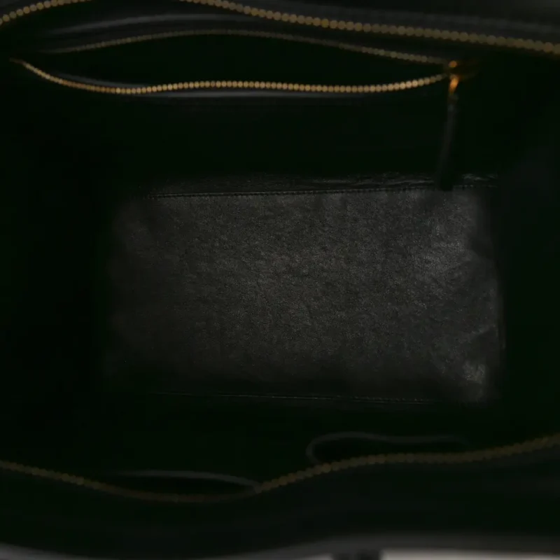 CELINE MINI LUGGAGE BAG BLACK SMOOTH CALFSKIN LEATHER - Image 7