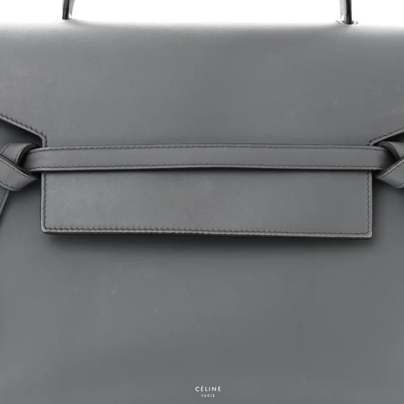 CELINE MINI BELT BAG STORM SMOOTH CALFSKIN LEATHER GOLD HARDWARE - Image 8