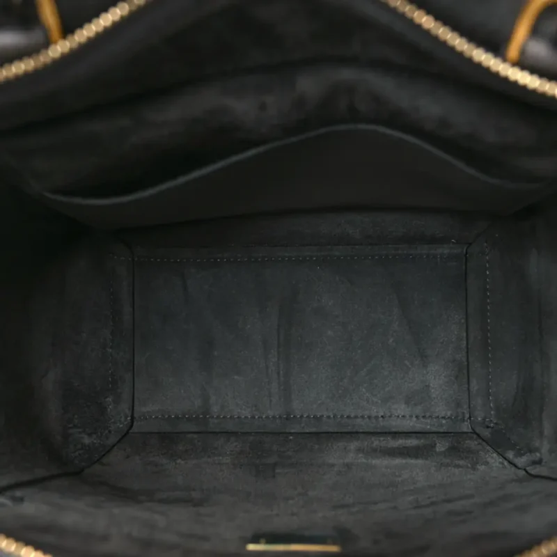 CELINE MICRO BELT BAG GREY GRAINED CALFSKIN LEATHER GOLD HARDWARE - Image 7