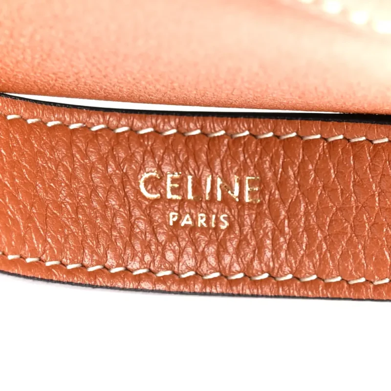 CELINE MEDIUM TRIOMPHE HELOISE SHOULDER BAG TAN SUPPLE CALFSKIN LEATHER - Image 2