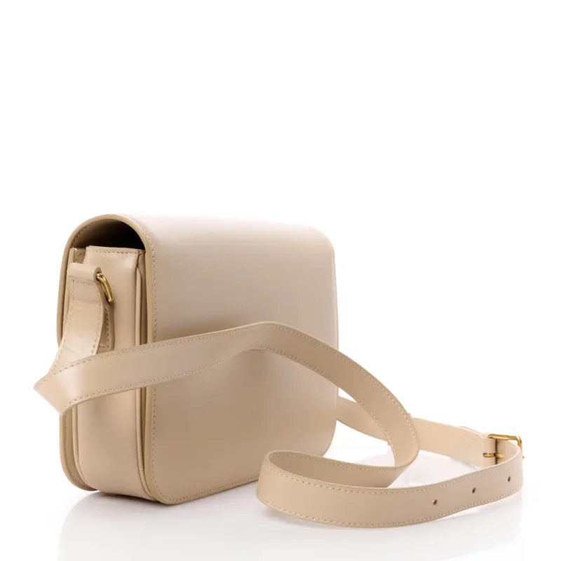 CELINE MEDIUM TRIOMPHE BAG NUDE SHINY CALFSKIN LEATHER GOLD HARDWARE - Image 3