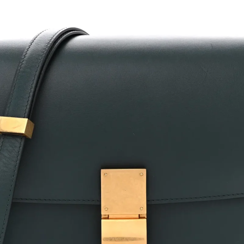 CELINE MEDIUM CLASSIC BOX FLAP BAG AMAZONE BOX CALFSKIN LEATHER - Image 8