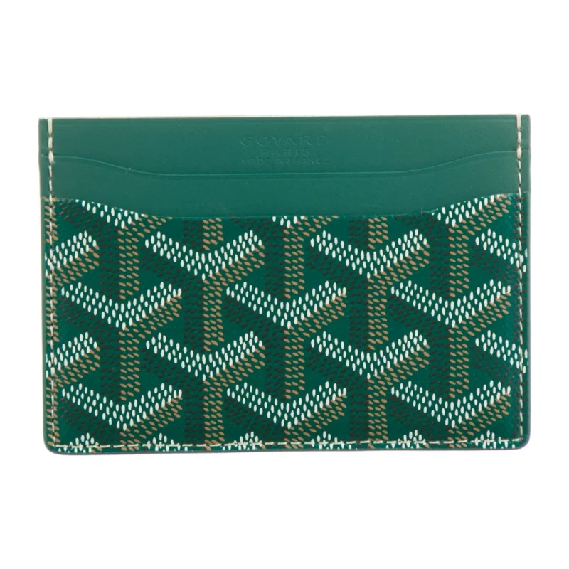 GOYARD SMALL SAINT SULPICE CARD HOLDER GREEN GOYARDINE PRINTED CANVAS - Image 2