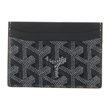 GOYARD SMALL SAINT SULPICE CARD HOLDER GREY GOYARDINE PRINTED CANVAS