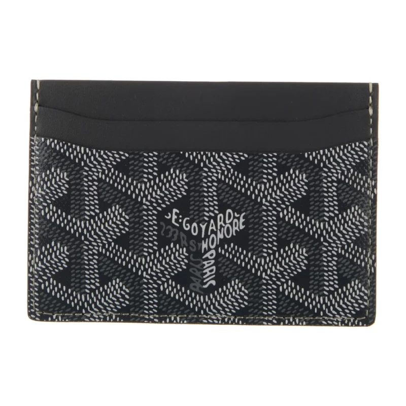 GOYARD SMALL SAINT SULPICE CARD HOLDER GREY GOYARDINE PRINTED CANVAS