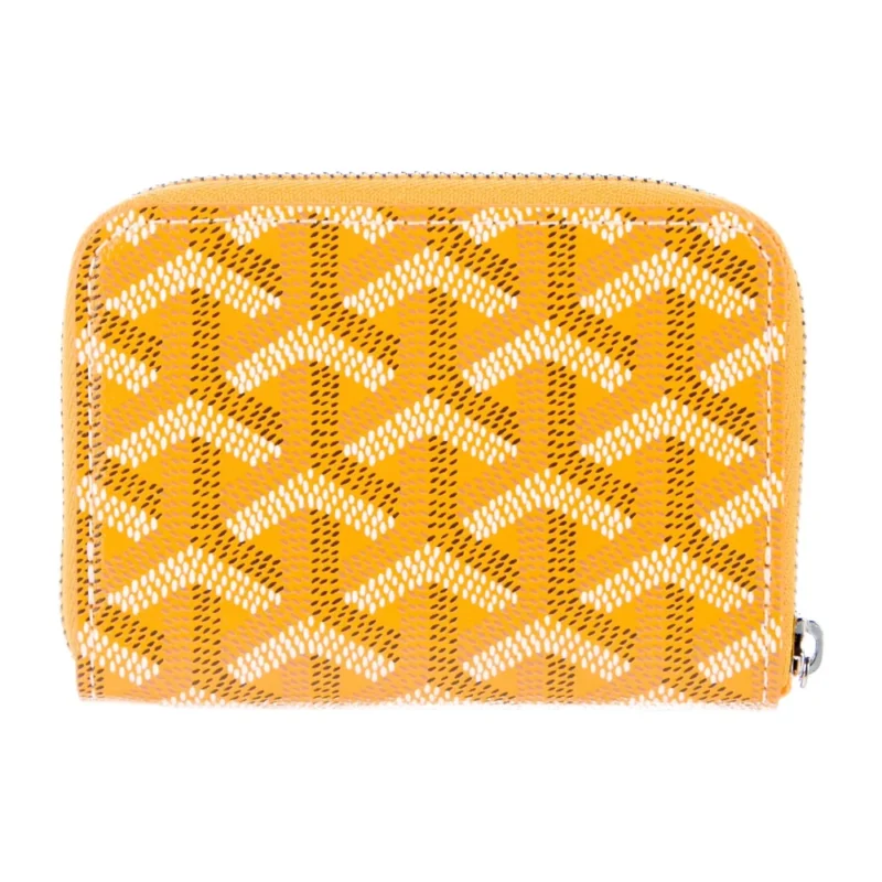 GOYARD SMALL PRINTED WALLET YELLOW GOYARDINE CANVAS - Image 2