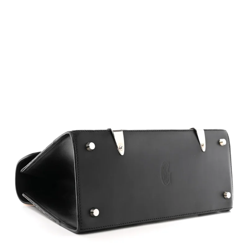 GOYARD SAIGON PM BLACK GOYARDINE CANVAS SILVER HARDWARE - Image 6