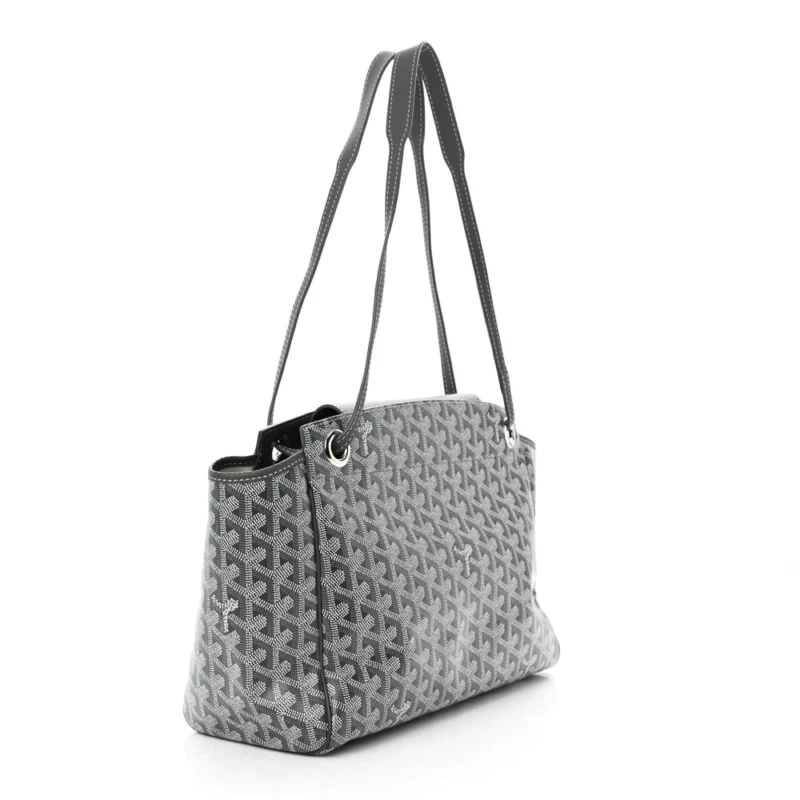 GOYARD ROUETTE TOTE PM GREY GOYARDINE CANVAS - Image 3