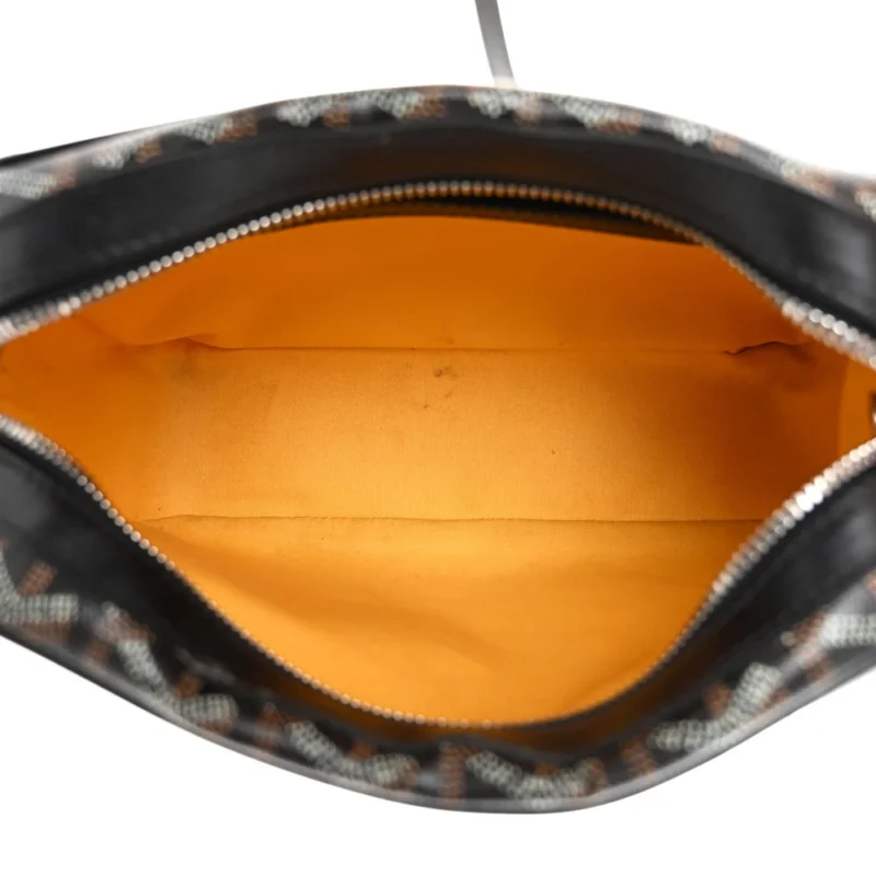 GOYARD SAC CAP VERT PM BLACK GOYARDINE CANVAS SILVER HARDWARE - Image 7
