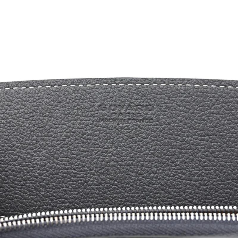 GOYARD ROUETTE STRUCTURE PM GREY GOYARDINE CANVAS SILVER HARDWARE - Image 2