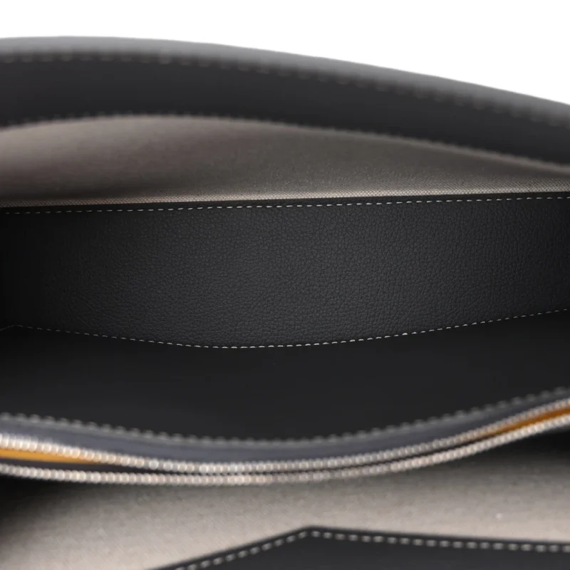 GOYARD ROUETTE STRUCTURE PM GREY GOYARDINE CANVAS SILVER HARDWARE - Image 7