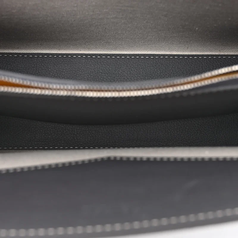 GOYARD ROUETTE STRUCTURE PM GREY GOYARDINE CANVAS SILVER HARDWARE - Image 8