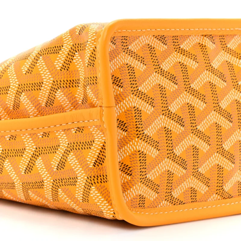 GOYARD REVERSIBLE MINI ANJOU TOTE YELLOW GOYARDINE CANVAS - Image 5