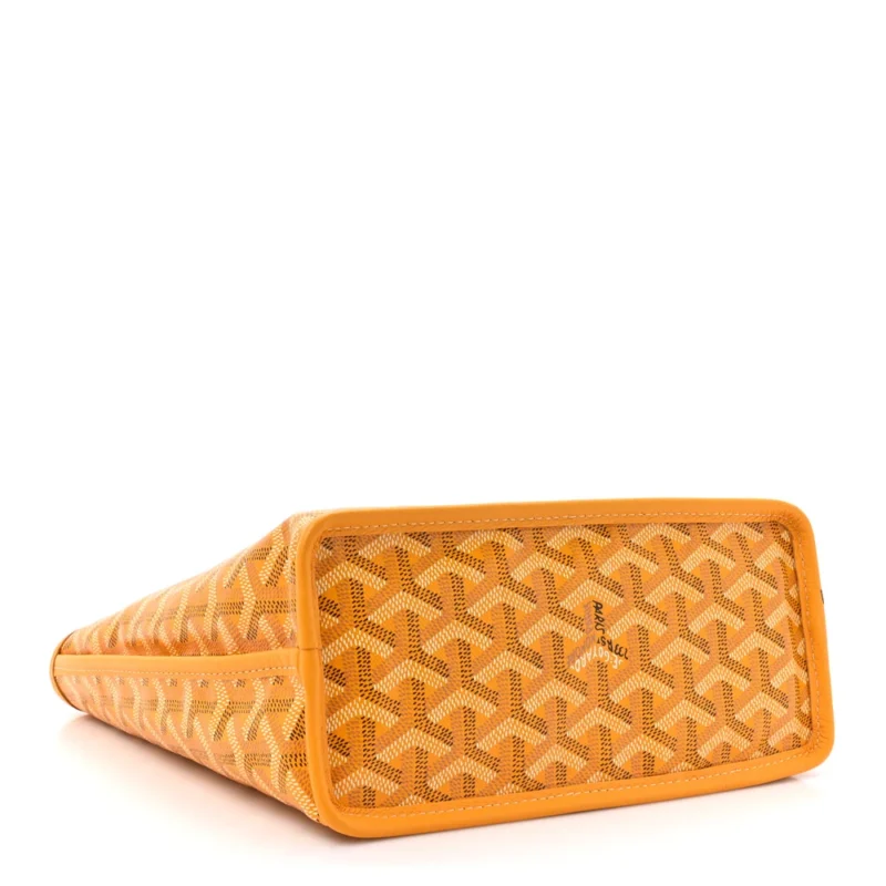 GOYARD REVERSIBLE MINI ANJOU TOTE YELLOW GOYARDINE CANVAS - Image 6