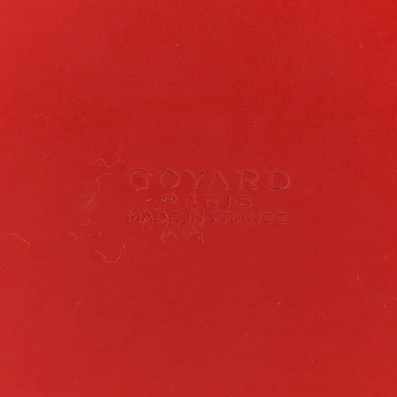 GOYARD MINI VENDOME BAG RED GOYARDINE CANVAS SILVER HARDWARE - Image 2