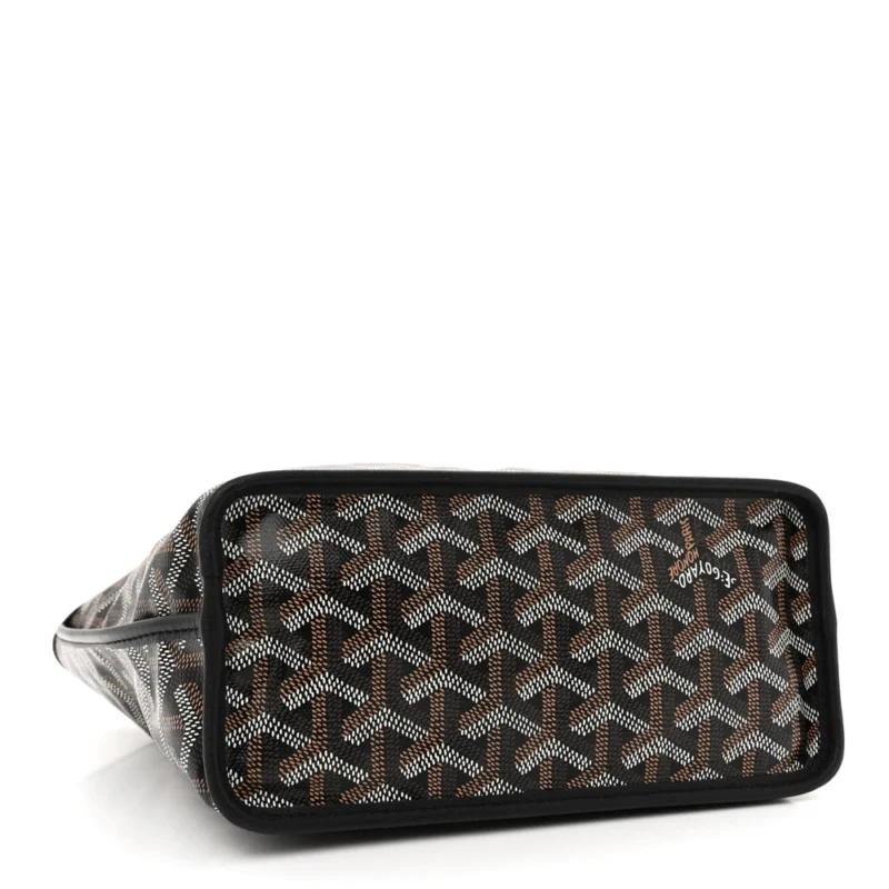 GOYARD MINI REVERSIBLE ANJOU BLACK GOYARDINE CANVAS - Image 6