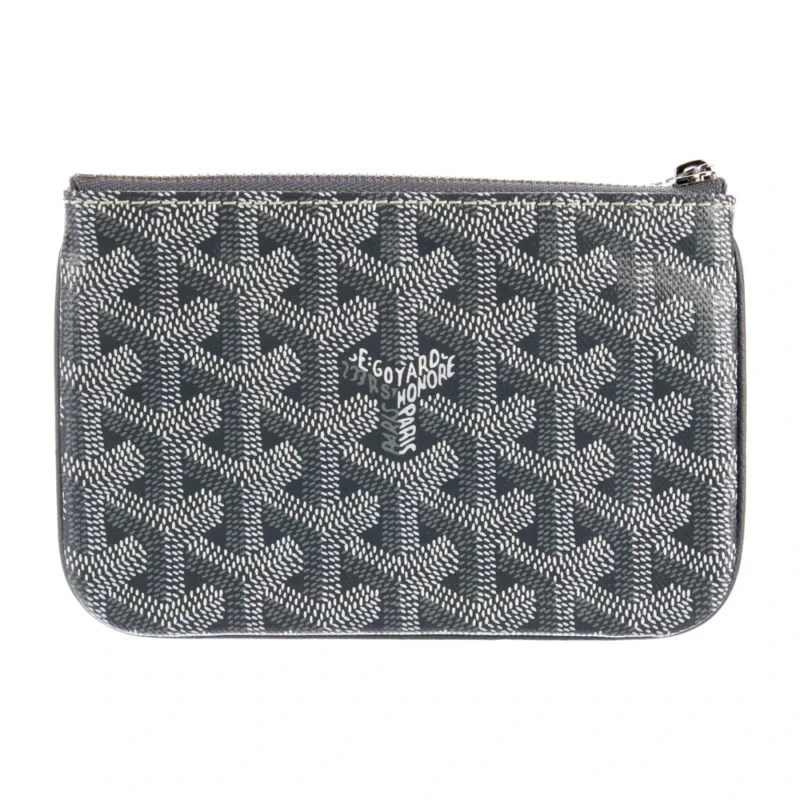 GOYARD MEDIUM WALLET GREY PRINTED GOYARDINE CANVAS SILVER HARDWARE - Image 2