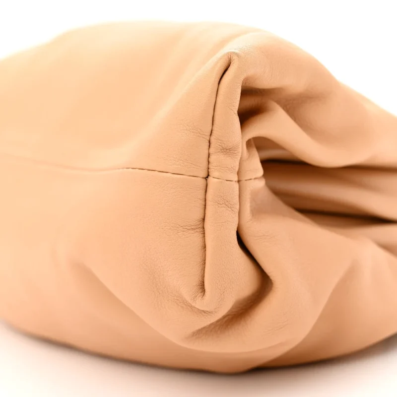 BOTTEGA VENETA MINI TEEN POUCH ALMOND CALFSKIN LEATHER - Image 5