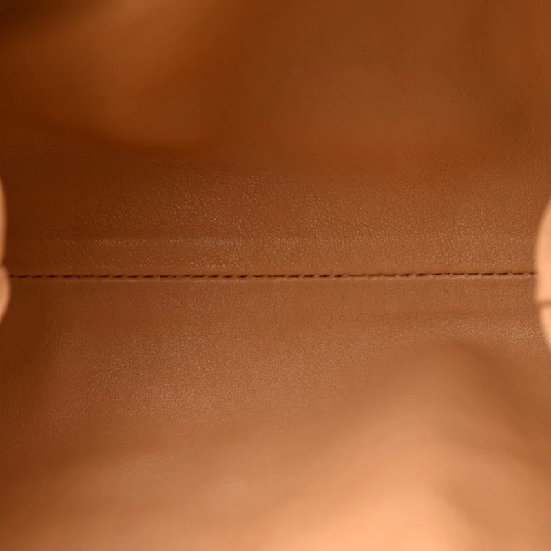 BOTTEGA VENETA MINI TEEN POUCH ALMOND CALFSKIN LEATHER - Image 7