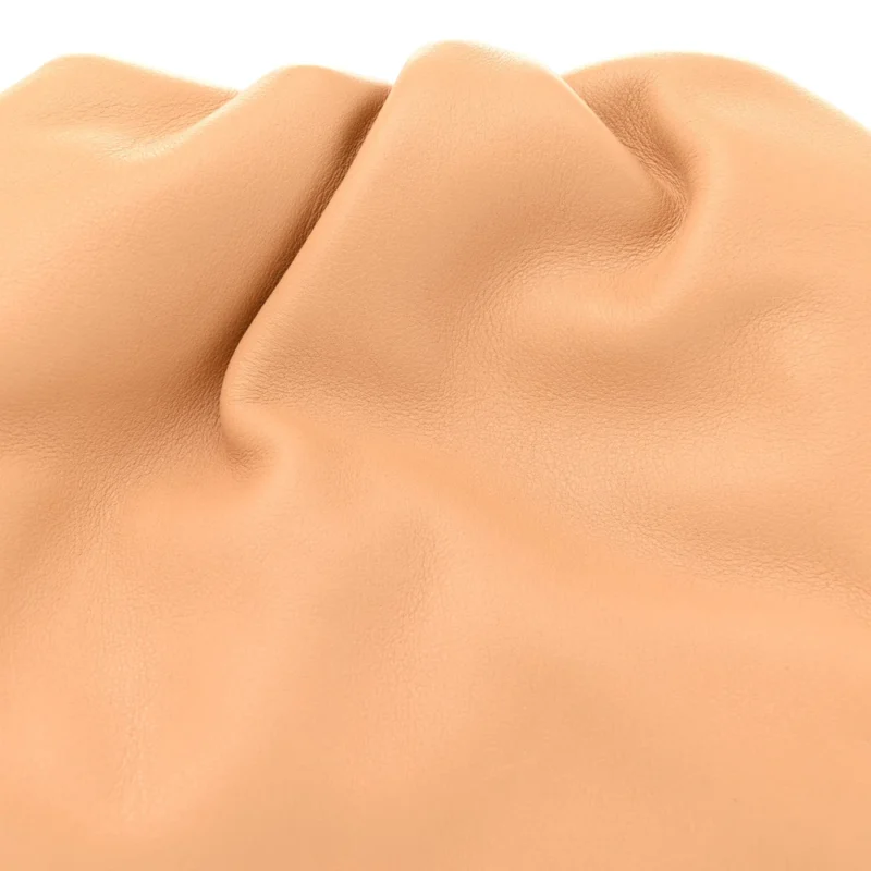 BOTTEGA VENETA MINI TEEN POUCH ALMOND CALFSKIN LEATHER - Image 8