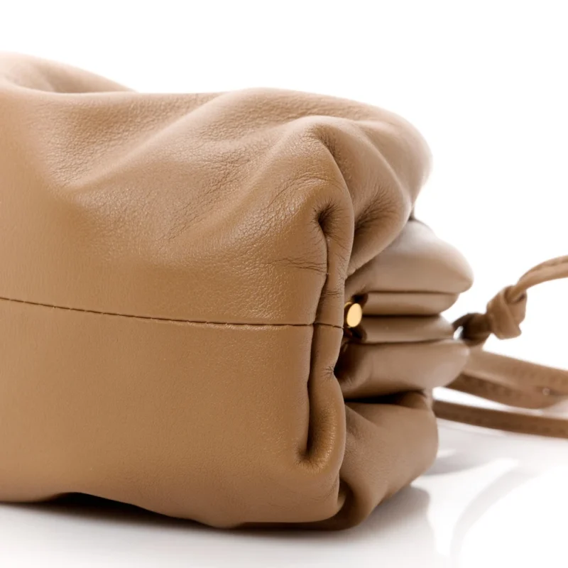 BOTTEGA VENETA MINI POUCH CAMMELLO BUTTER CALFSKIN LEATHER - Image 4