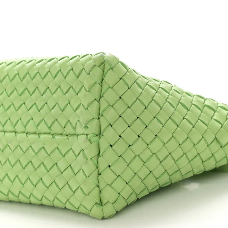 BOTTEGA VENETA MINI INTRECCIATO CABAT LIGHT GREEN NAPPA LEATHER - Image 5