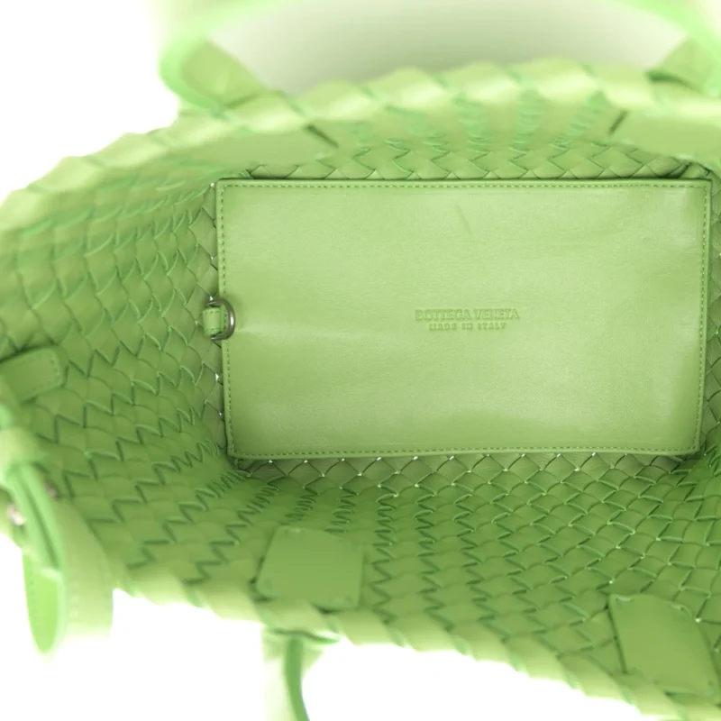 BOTTEGA VENETA MINI INTRECCIATO CABAT LIGHT GREEN NAPPA LEATHER - Image 7