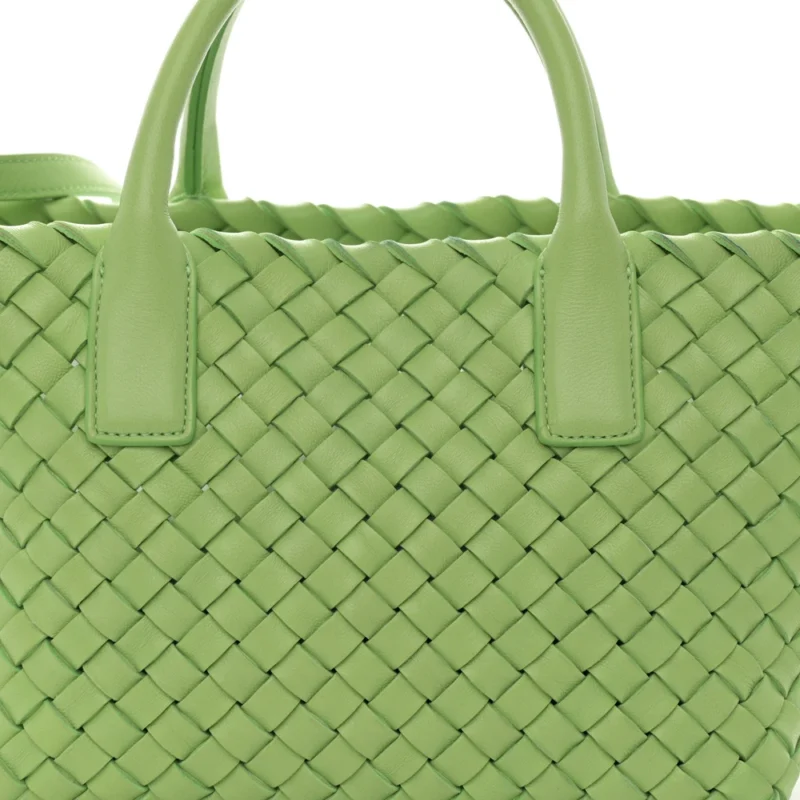 BOTTEGA VENETA MINI INTRECCIATO CABAT LIGHT GREEN NAPPA LEATHER - Image 8