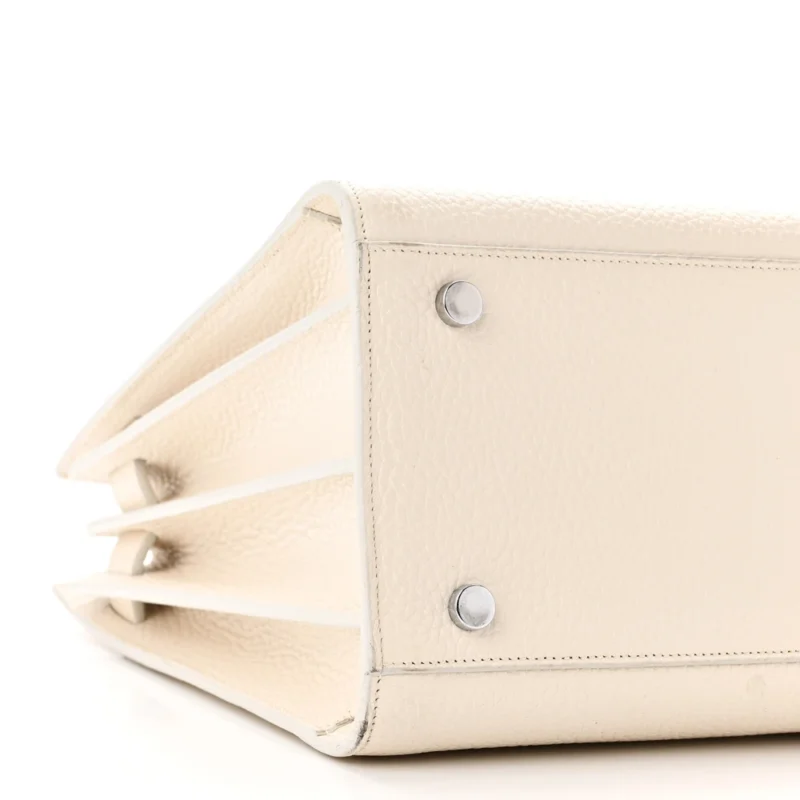 SAINT LAURENT SMALL SAC DE JOUR DOVE WHITE GRAINED CALFSKIN LEATHER - Image 4